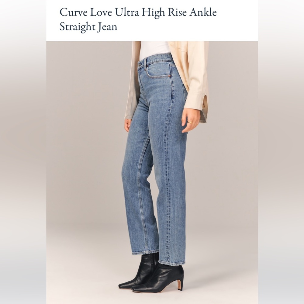 Curve Love Ankle Straight Abercrombie Jean